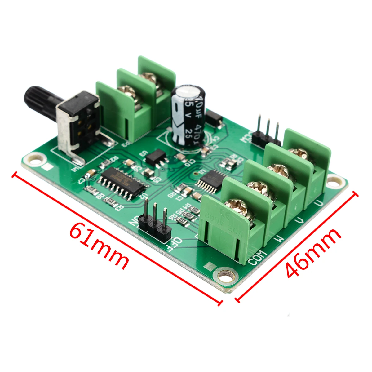 5V-12V DC Brushless Motor Driver Module Dual H-Bridge Motor Drive Controller Board For Hard Drive Motor 3/4 Wire For Power Tools