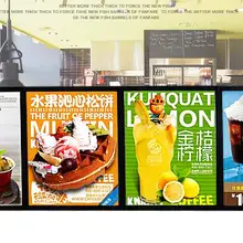 4 графика/колонка) панели меню ресторана, магнитный светодиодный фото лайтбокс, Подсветка вывесок рекламы для магазина