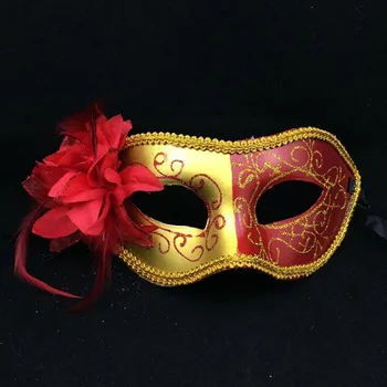 

New Women Lady Girls Colorful Painting Flower Mask Masquerade Mardi Gras Ball Masks Halloween Party Dress Decoration