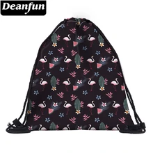 Deanfun маленький Фламинго Мешок Шнурок 3D печать мода для женщин Путешествия Органайзер 60148