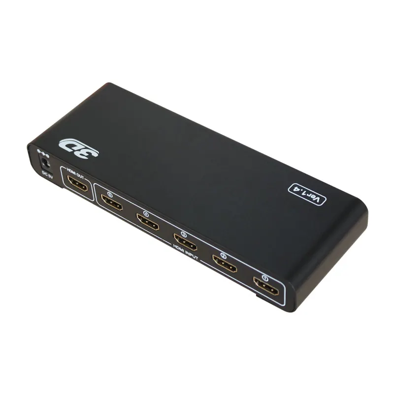 5 входов HDMI порт коммутатор коробка Лучшие продажи 4k HD hdmi видео Коммутатор