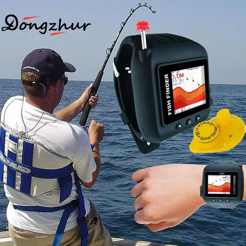 

Watch Type Sonar Fish Finder Sonar Wireless / Clock Colored Display English Instruction Manual Standard Packaging Box SCZ2175