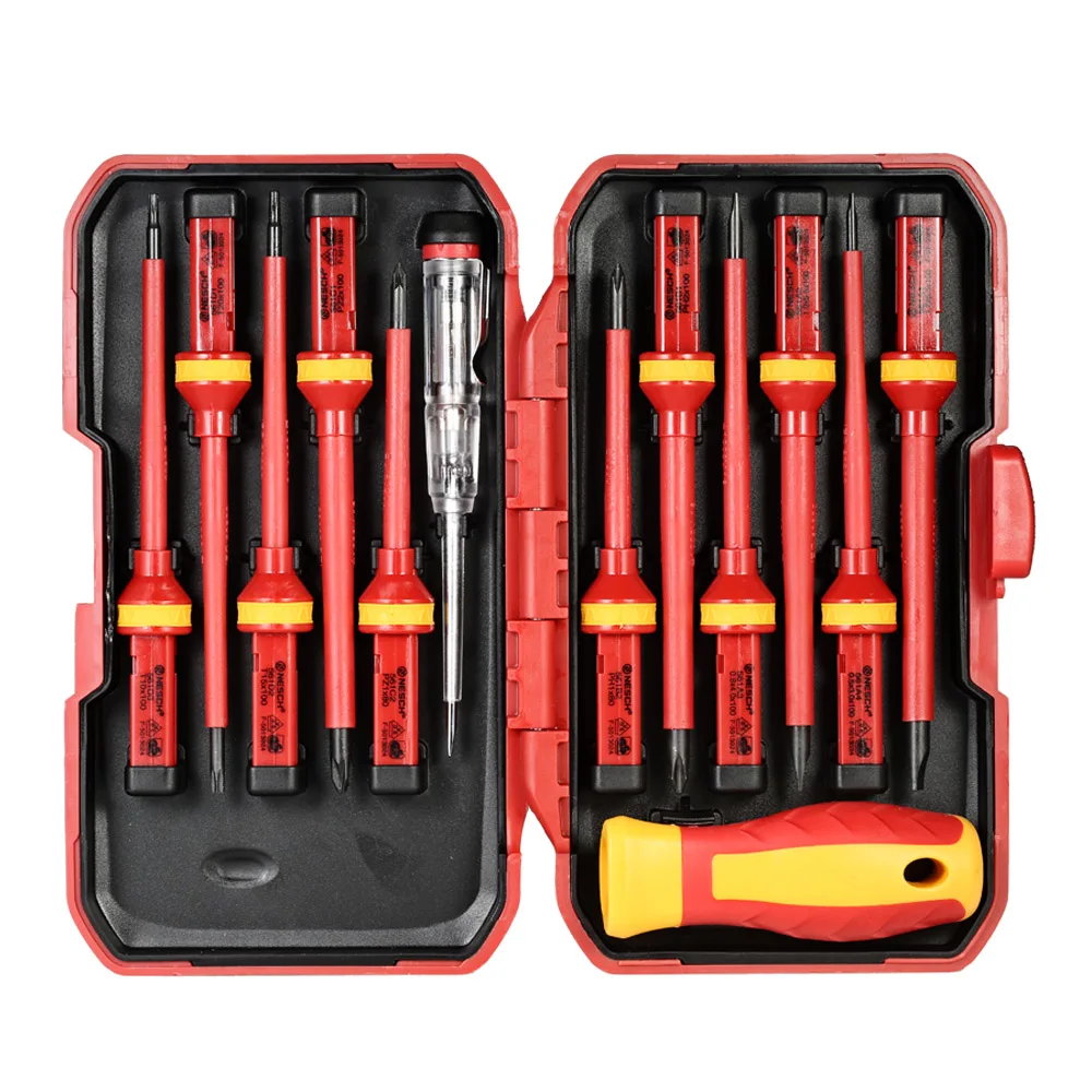 13pcs 1000V Hand Tools Multitool Insulated Screwdriver Bit Set
