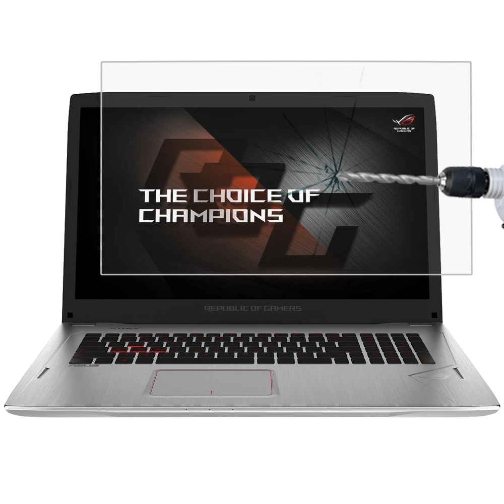 Экран ноутбука HD защитная пленка из закаленного стекла для ASUS ROG GL702VS 17,3 дюймов(Размер: 382,5X215 мм