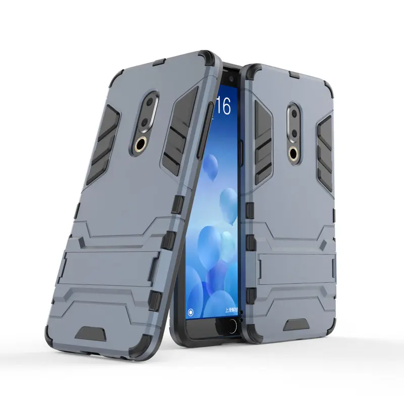

Armor Shockproof Case For Meizu 15 M881H 3D Shield PC+Silicone Phone Case Cover For Meizu 15 Plus 15+ M891H Case Fundas Capa