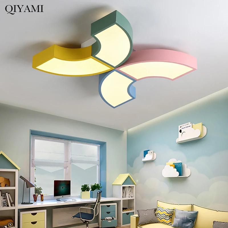 

Dimmable LED Ceiling Lights Modern child Bedroom Lamp with Remote Kitchen Lighting Fixture Ceiling Mounted Room Lamps AC85V-260V