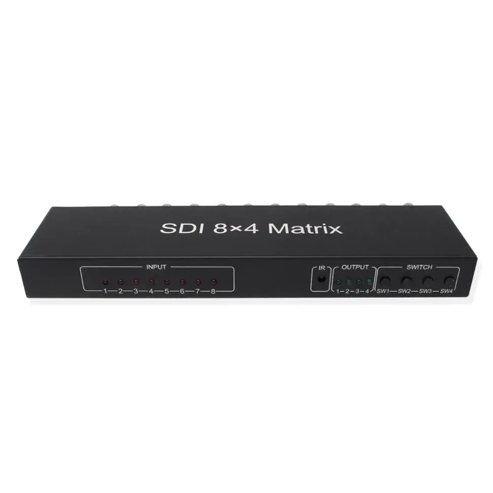 8X4 SDI Matrix Switcher SDI 8 In 4 Out Full-HD SD-SDI HD-SDI 3G-SDI SDI Signal Digital Video Matrix Switcher for DVD STB Monitor