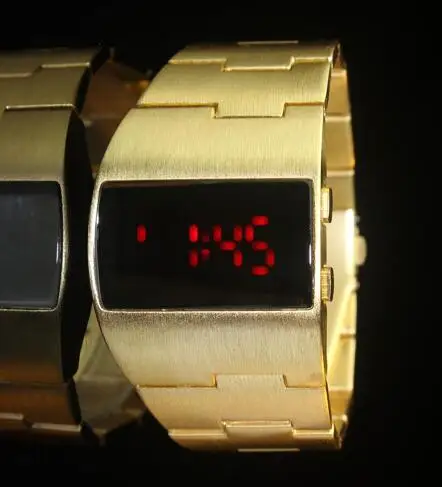 New Digital Watch Blue Light Led Watch Men Fashion Iron Man Watches Stainless Steel Men Sports Electronic Watch reloj hombre