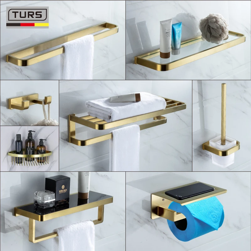 

toilet hardware color bath towel rack towel rack Pendant 304 stainless steel gold Brushed