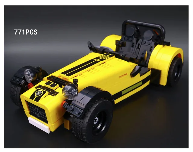 

Hot technics racers idea caterham seven 620R building block Formula car lepins bricks compatible legod 21307 toys for boys gifts