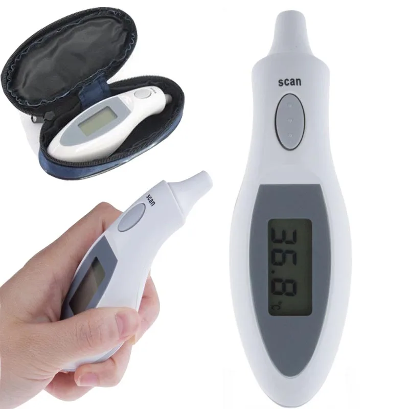 Портативный Электронный инфракрасный термометр цифровой инфракрасный ушной ИК ЖК термометр ребенка температура только нужно 15 секунд 5