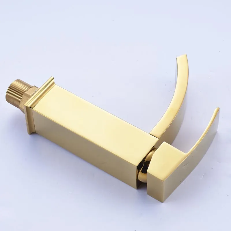 Deck-Mounted-Square-Waterfall-Bathroom-Vanity-Sink-Faucet-Single-Lever-Brass-Golden-black-Basin-Mixer-Water
