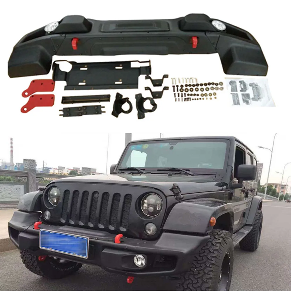 Lantsun Fender Flares Set For Jeep Wrangler JK 2007-2017 – ABS Black, 4PC - View #6