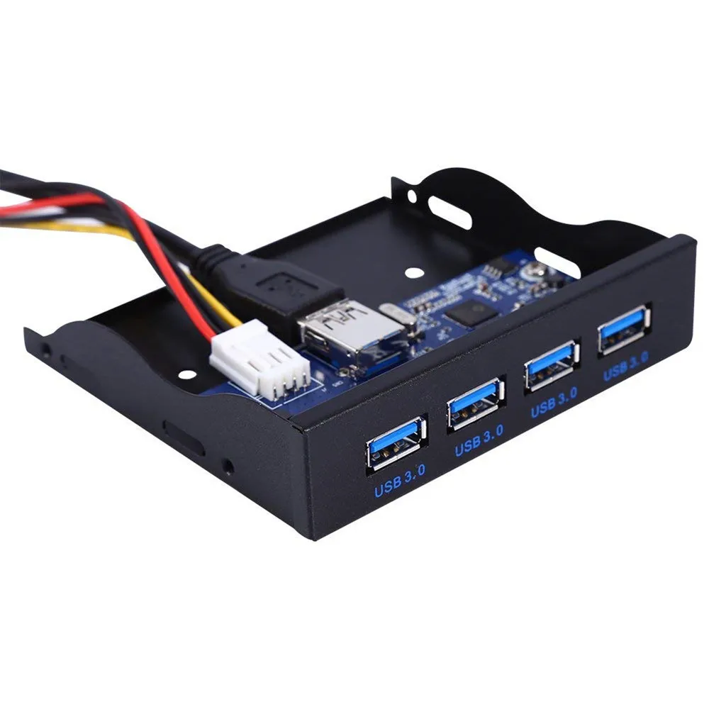 Zeadow 3 5 дюймовый флоппи Бей с 4 портами USB металлическая передняя панель