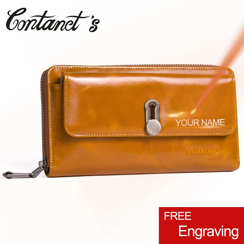 New Fashion Genuine Leather Wallet Women Zipper Money Bag Long Clutch Women's Purse Coin Card Holders Wallets Large Capacity New Fashion Genuine Leather Wallet Women Zipper Money Bag Long Clutch Women's Purse Coin Card Holders Wallets Large Capacity