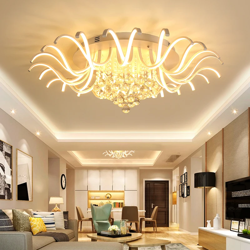 

Modern Led Ceiling Chandelier Lights Crystal home decorative Bedroom Living Dining room AC90-265V Ceiling Chandelier Fixture