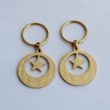 Остров стиль нержавеющей стали Кирибати серьги для девочек в виде звезды луны сердца ювелирные серьги в подарок