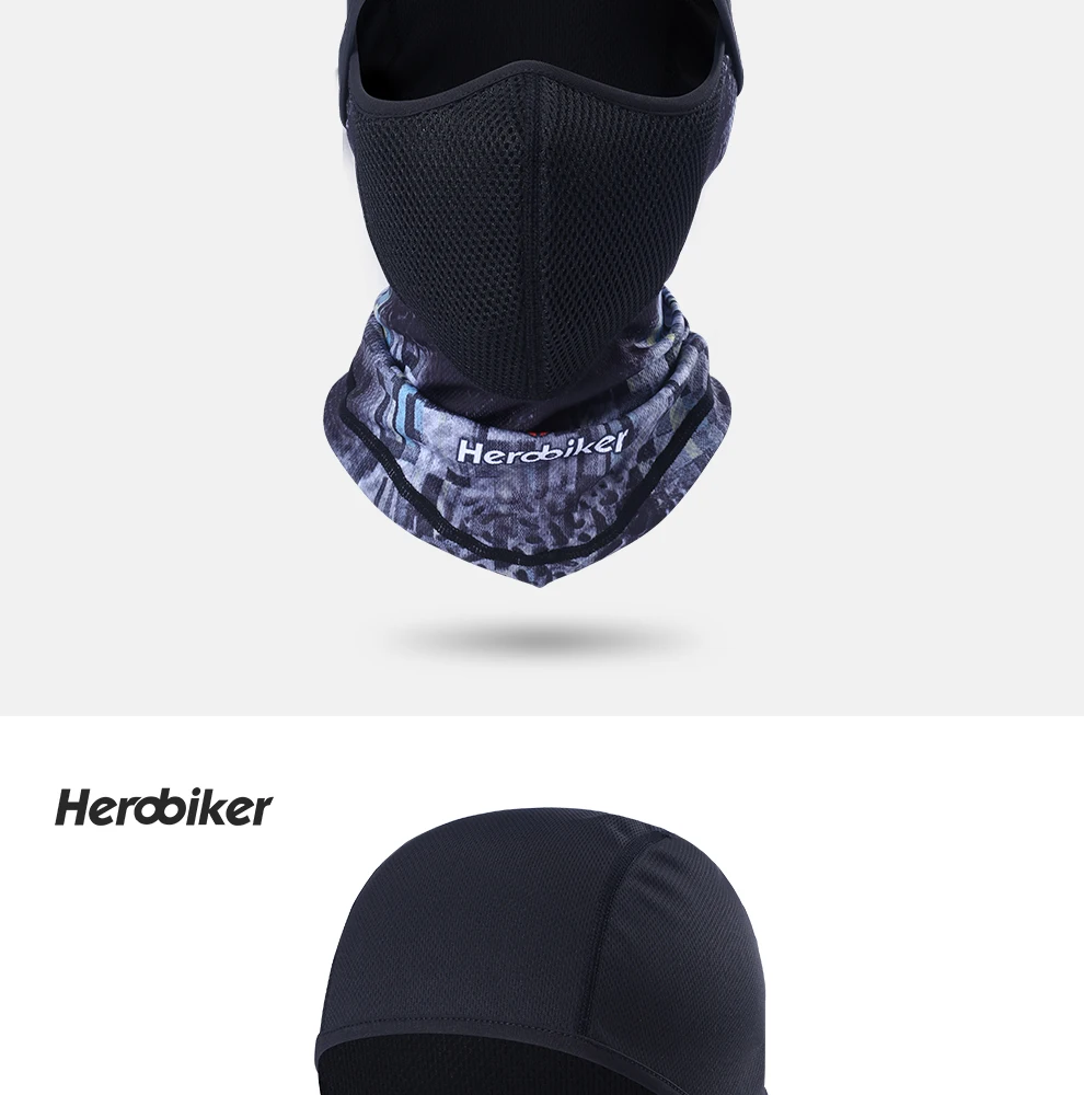 HEROBIKER мотоциклетная маска для лица, мотоциклетная Балаклава, мотоциклетная маска для шеи на все лицо, Пылезащитная маска для страйкбола, пейнтбола, тактическая маска для шлема