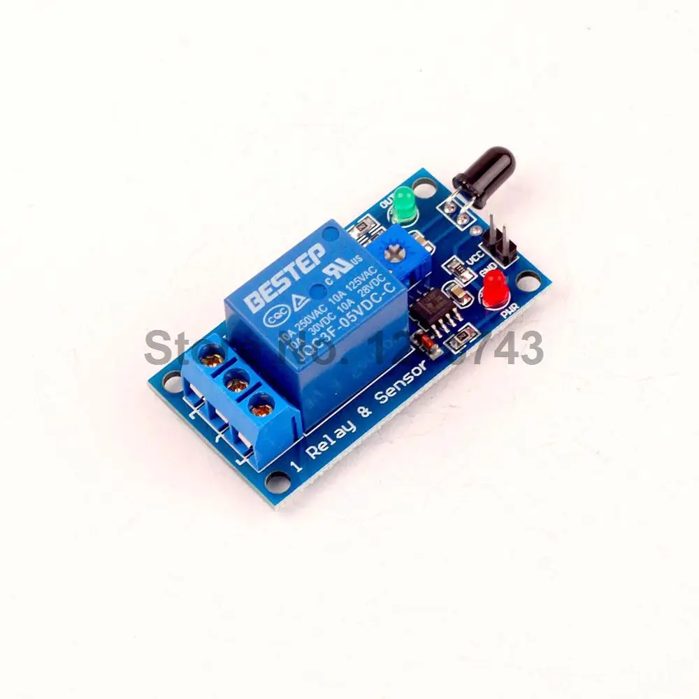 1PCS 1 Channel 5V Firelight Detection Flame Sensor Relay Module Board Free Shipping