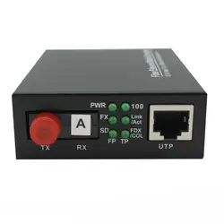 20 км Волокно Media converter 100 м одномодовое волокно 1310/1550nm FC/UPC