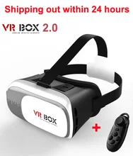 2016 Google cardboard VR BOX II 2.0 Version VR Virtual Reality 3D Glasses For 3.5 – 6.0 inch Smartphone+Bluetooth Controller 1.0