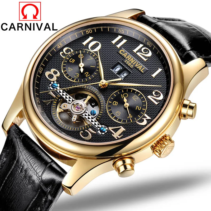 

Automatic Watch Men Business Waterproof Clock Mens Watches Luxury Multifunction Mechanical Wristwatch Relogio Masculino 2017