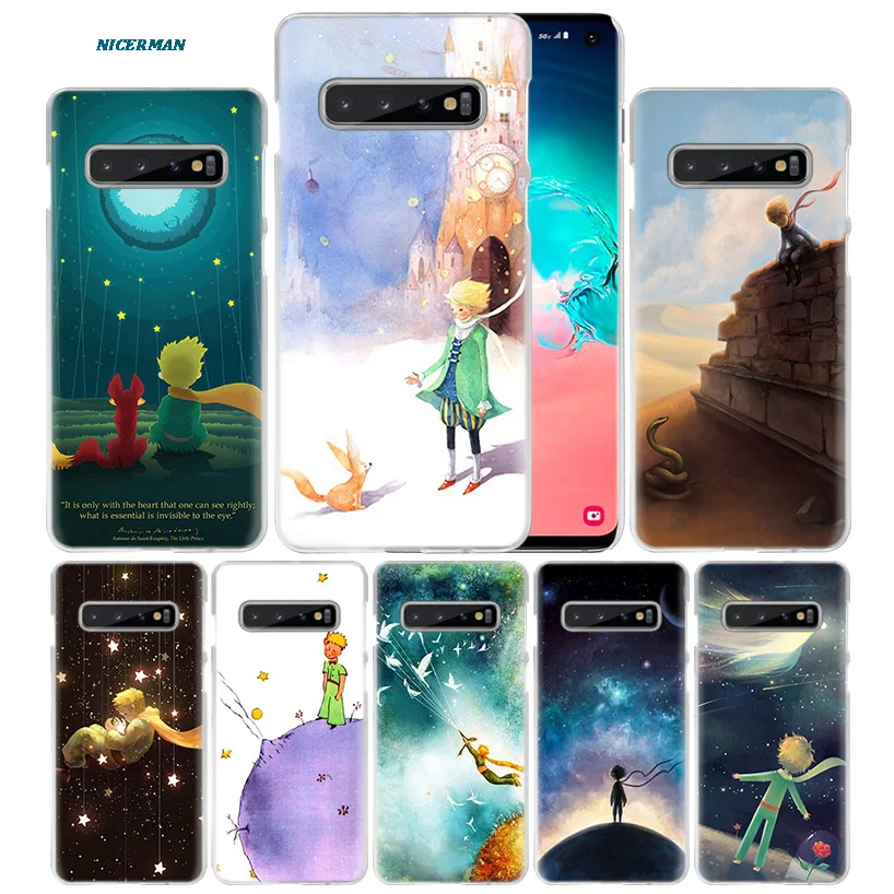 

The Little Prince Case for Samsung Galaxy S10 5G S10e S9 S8 M30 M20 M10 J4 J6 Plus J8 2018 Note 8 9 Clear Hard PC Phone Cover