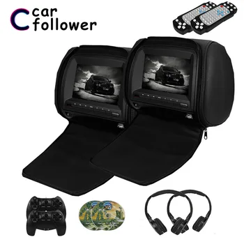 

7 Inch Monitor In The Car Auto DVD Player 800x480 Zipper Cover TFT LCD Screen Support IR/FM/USB/SD/Speaker/Game MP5 Player