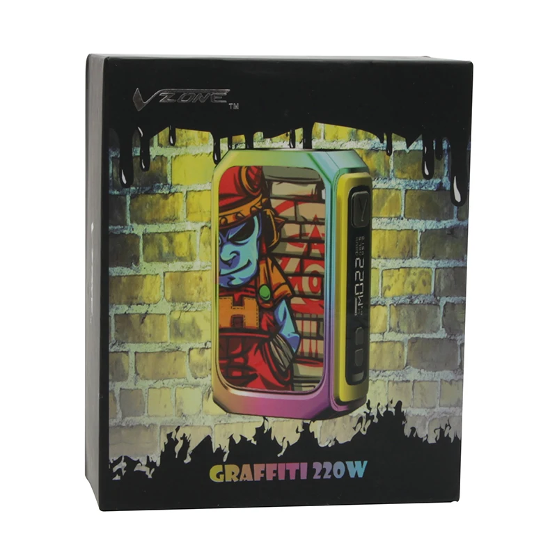 Original Vzone Graffiti 220W TCKA  Box Mod Vape Electronic cigarettes Vaporizer Support RTA RDA RDTA RBA Tanks 01 (3)