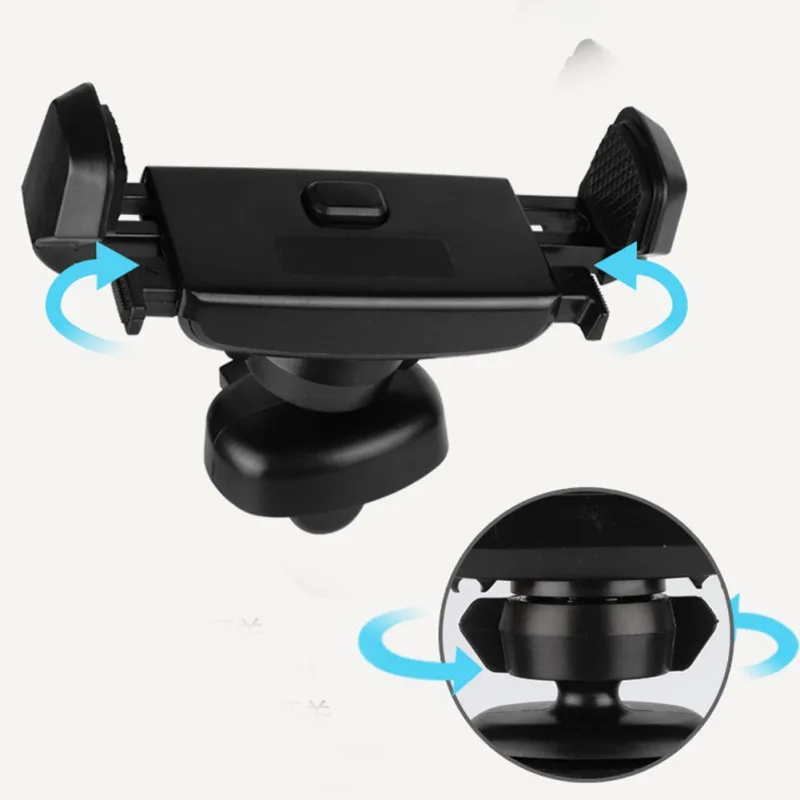 

Car Phone Holder Car Air Conditioning Air Outlet Dedicated 360 Degree Adjustable Automatic Lock Clamping Mobile Phone Holder