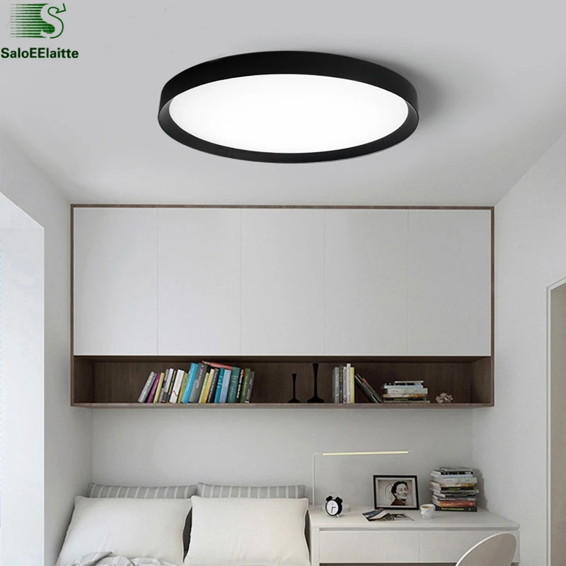  Modern Simple Round Metal Dimmable Led Ceiling Lights Lustre Acrylic Bedroom Led Ceiling Lamp Ceili - 32820347525