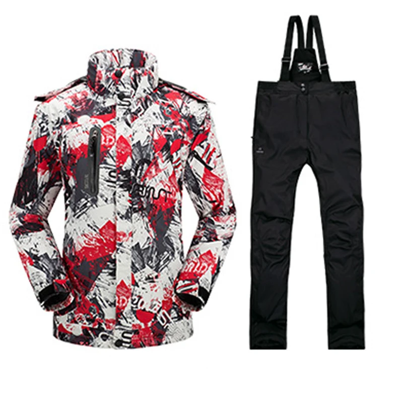 Ski Suit Men Skiing Windbreaker Thermal Warmth Snowboard Bomber Hiking Jackets Outdoor Camping Winter Snow Clothes Sportswear (3)