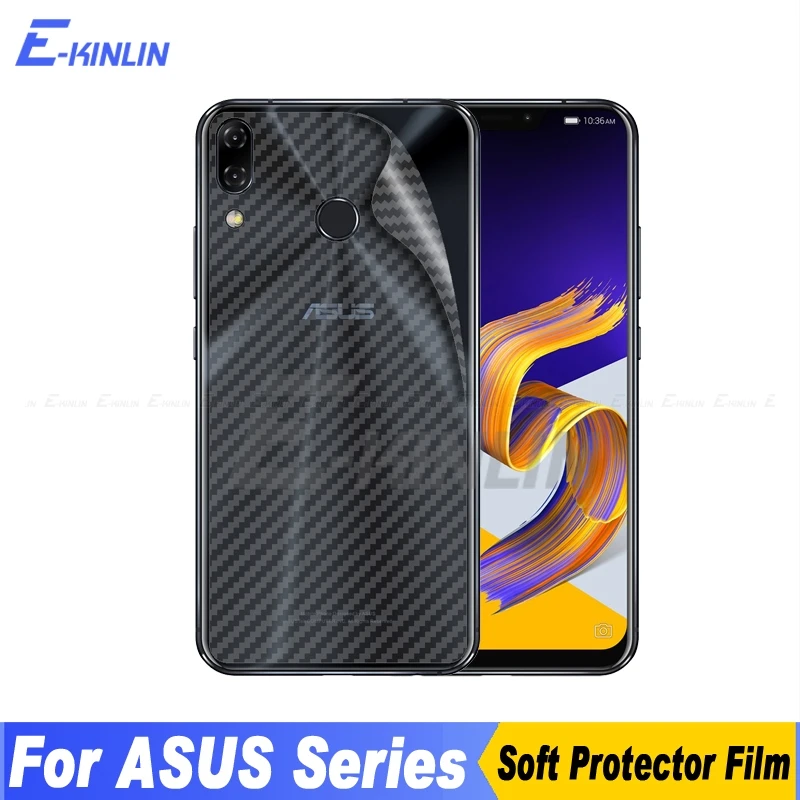 3D углеродное волокно задняя крышка протектор экрана для Asus ZenFone 5 5Z 6 ZS630KL ZS620KL ZE620KL наклейка защитная пленка не стекло