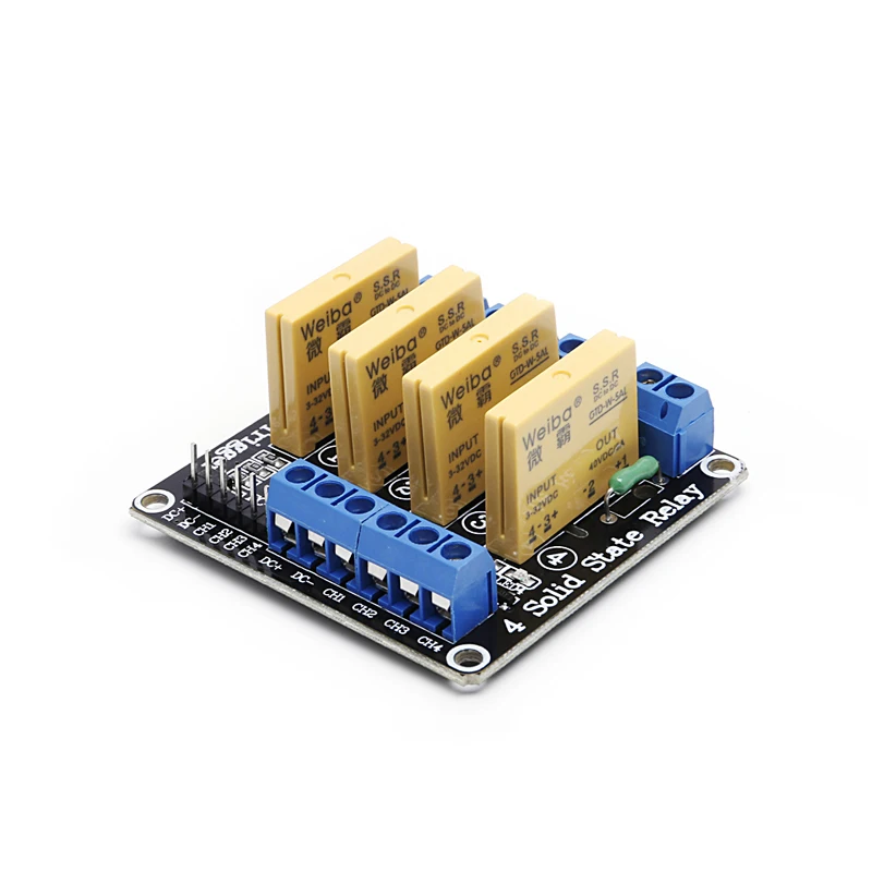 4 канала SSR твердотельные реле Ближний-дальний триггер 5A 3-32 в пост для Uno R3