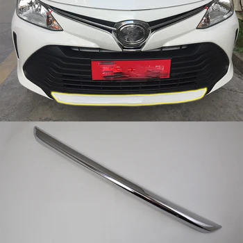 

Car body kits ABS chrome front up bar trim Car Sticker For TOYOTA VIOS 2017