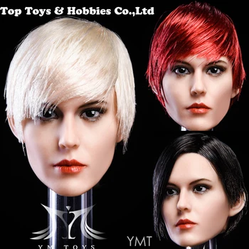 

YMT015 1/6 Scale Female Mixed-race Beauty Head Sculpt Craved For 12 inches seamless body Action Figure Accessories