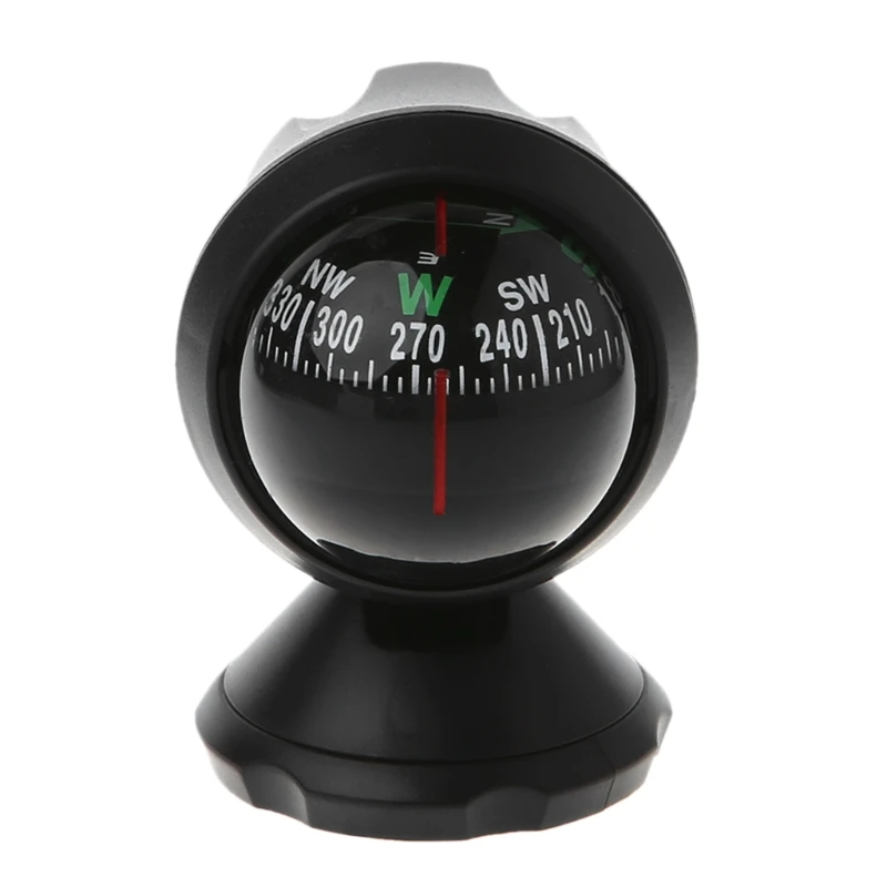 

New Mini Car Compass High Quality Flexible Navigation Dashboard Auto Ball Cup Vehicle Adhesive