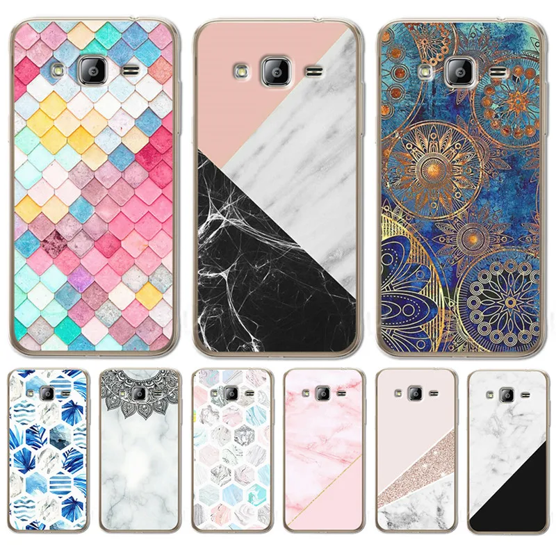 

Luxury For Samsung Galaxy J3 J4 J5 J6 J7 J8 Plus 2016 2017 2018 J2 Prime phone Case Cover Silicone Coque Etui Marble Pattern