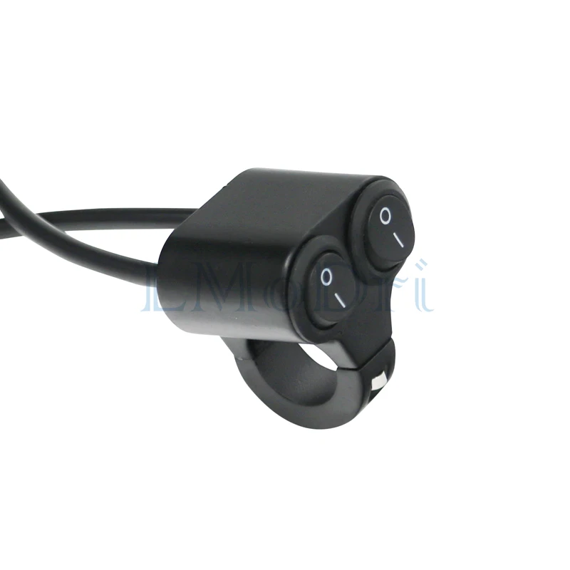 LMoDri 12V двойной кнопочный переключатель на руль мотоцикла ATV светильник для