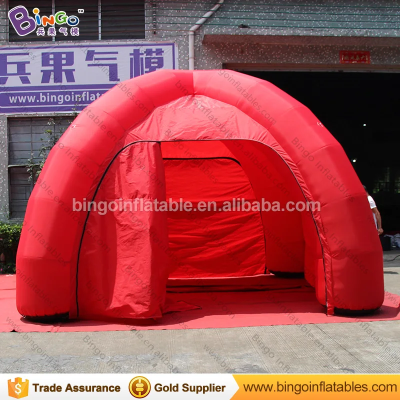  Free shipping 6m diameter Inflatable spider tent in red with four legs inflatable gazebo event tent