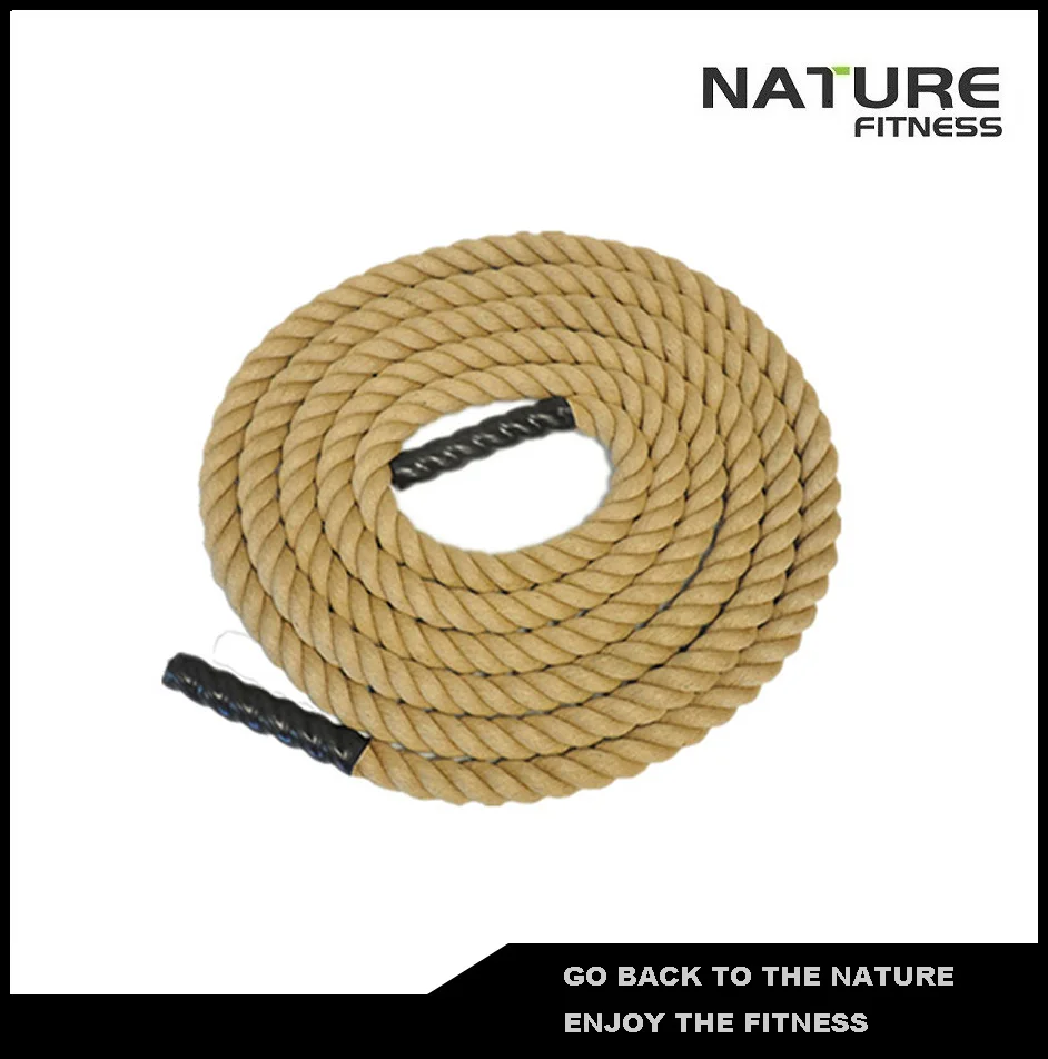 10m Length 50mm Thickness Fitness Sisal Rope For Functional Strength and Cross Training Free Shipping