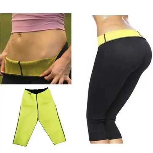 Women Neoprene Slimming Sweating Sauna Suit Waist Elastic Body Hot Shaper Sport Gym Pants Trousers