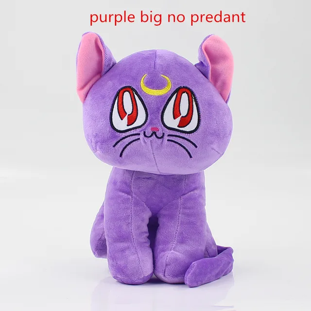 Sailor Moon purple Cat Luna Diana Plush Stuffed Doll Toy Keychain Keyring Toys Sailor Moon purple Cat Luna Diana Plush Stuffed Doll Toy Keychain Keyring Toys