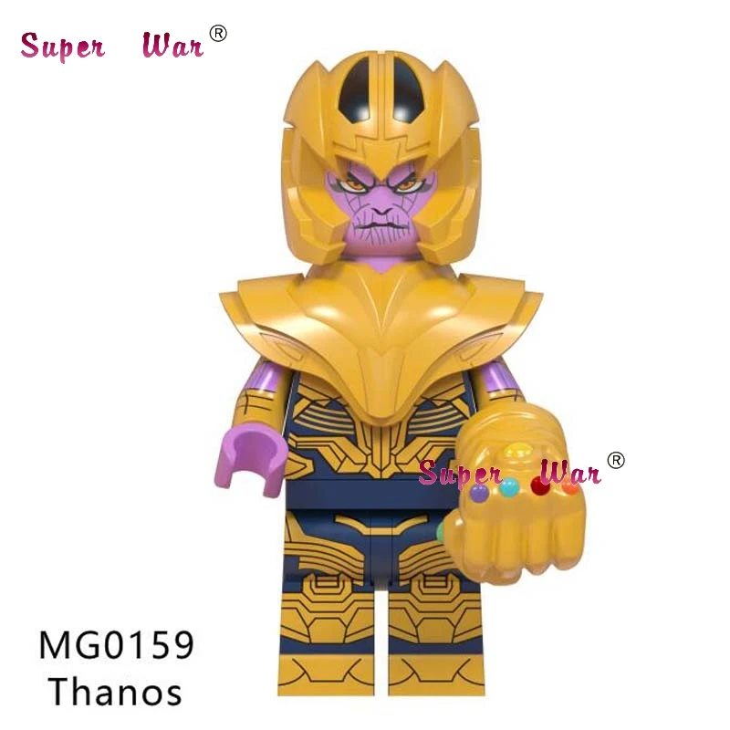 

Single Avengers Endgame Thanos Valkyria Battle Horse Iron Man Nebula IronMan Thor Marvel Action building blocks Kids Toys
