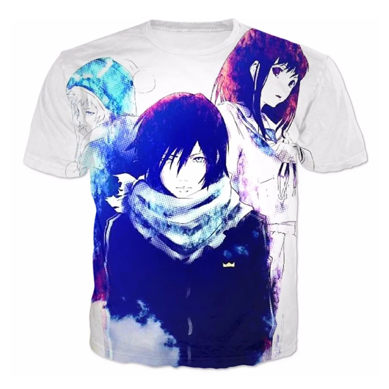 Лидер продаж Мода Harajuku футболка Noragami аниме Книги по искусству Йато Yukine Ики Hiyori 3D