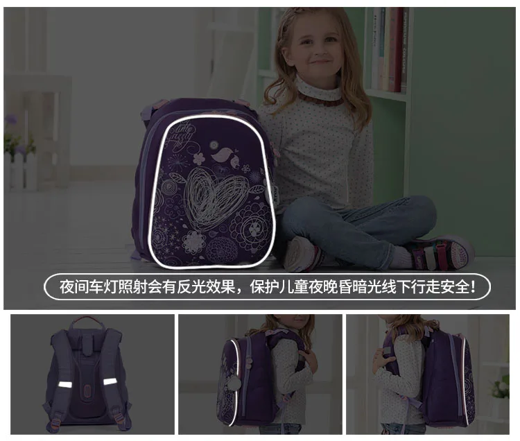 Новые водонепроницаемые ортопедические детские школьные сумки для девочек, детские школьные рюкзаки с геометрическими рисунками цветов, Mochila Infantil
