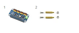 Waveshare сервопривод шляпа для Raspberry Pi Zero/Zero W/Zero/2B/3B/3B+, 16 каналов, 12-разрядный, I2C Интерфейс, ШИМ-выход