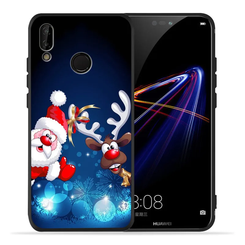 Merry Christmas Mickey для huawei P8 P10 P20 P30 mate 10 20 Honor 8 8X 8C 9 V20 10 Lite Plus Pro Чехол Coque Etui Funda