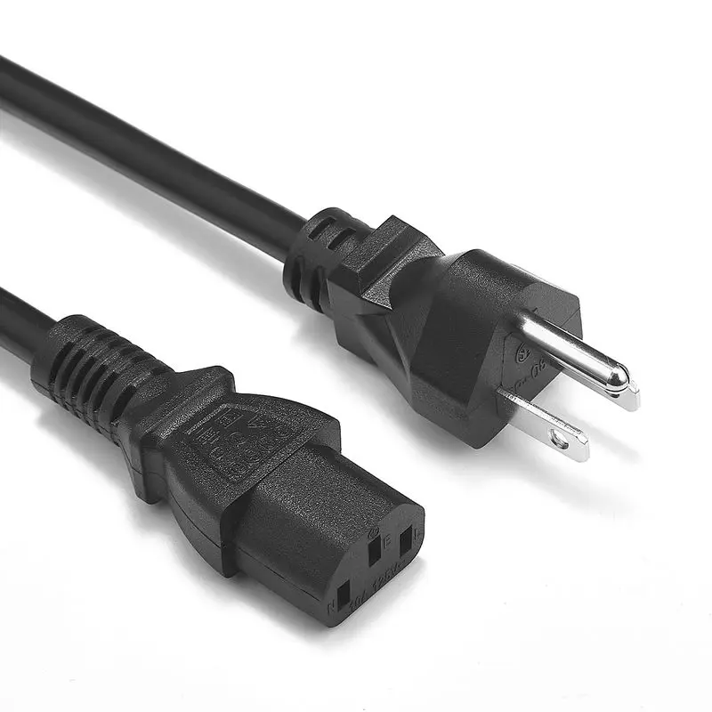 

20pcs USA Power Cord 3 Prong IEC C13 Power Extension Cable 1.5m 16AWG 1mm For Electric Cooker LG TV PC Computer Monitor Printer