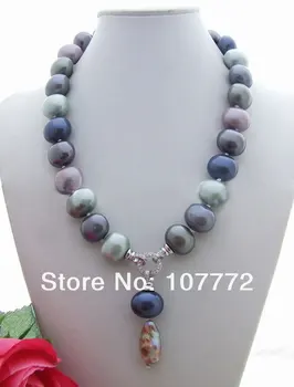 

Bead-Nucleated Pearl&Shell Pearl Necklace